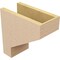 Ekena Millwork 6"W x 12"D x 12"H Classic Clemmons Rough Cedar Woodgrain TimberThane Corbel, Primed Tan CORUR06X12X12CLERCPR - alternate 2